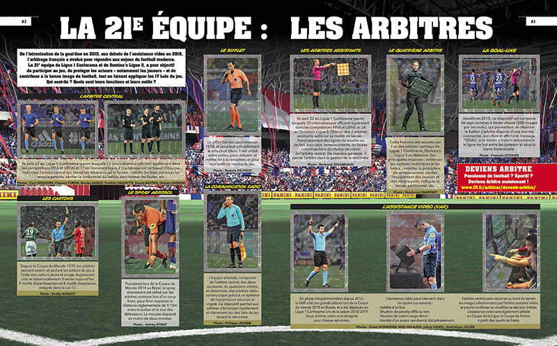 Les arbitres font leur entrée dans l'album Panini Foot ! - Tous Arbitres