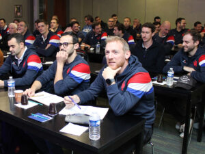 Arbitres de rugby top 14 et Prod2 en stage