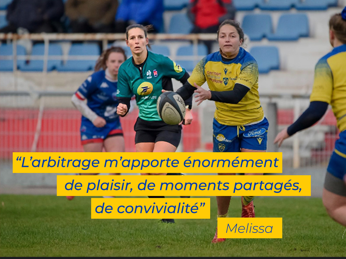 Melissa, arbitre de rugby