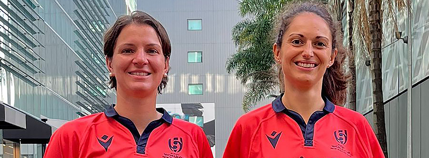 Aurélie Groizeleau et Dorianne Domenjo, arbitres de rugby à l’affiche du Tournoi des 6 Nations féminin 2023