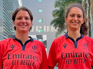 Aurélie Groizeleau et Dorianne Domenjo, arbitres de rugby à l’affiche du Tournoi des 6 Nations féminin 2023